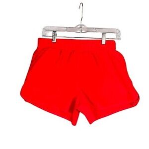 Xersion Running Shorts Red Athletic Lined Inset Pockets Elastic Waist Size M